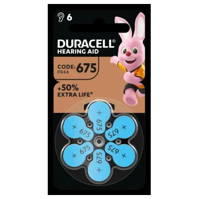 Duracell Hörapparatsbatteri 675