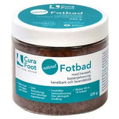 CuraFoot Natural Fotbad 220 g
