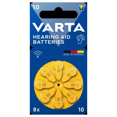 VARTA hörapparatbatterier 10, 8-pack