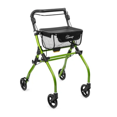 Rollator aluminium inomhus med bricka