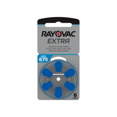 Hörapparatsbatterier Rayovac Extra 675 / A675