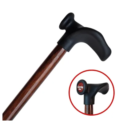 Träkäpp med ergonomiskt handtag