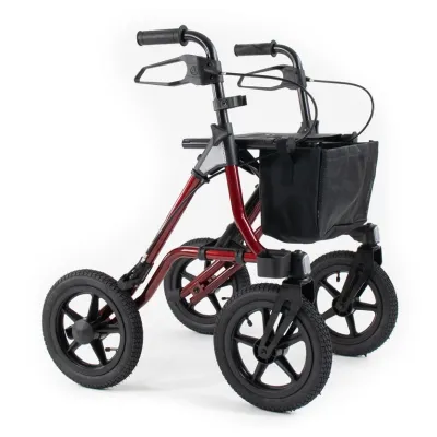 Dietz Taima XC Outdoor Rollator med luftgummidäck.