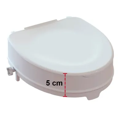 Toalettförhöjning med lock - 5 cm