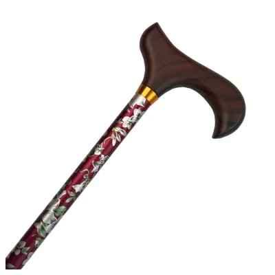 Käpp med justerbar höjd - Blommönster