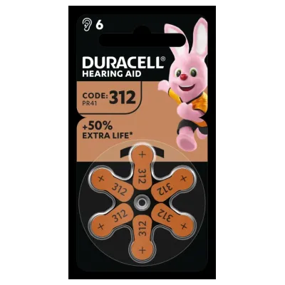 Duracell Hörapparatsbatteri 312