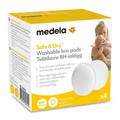 Medela BH-inlägg, tvättbara 4-pack
