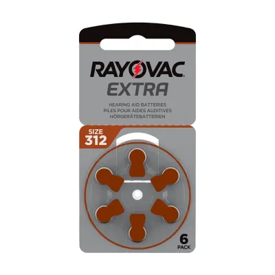 Rayovac 312 hörapparatsbatterier