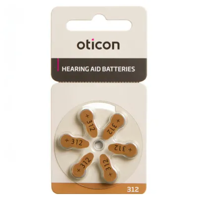 Oticon 312 batteri